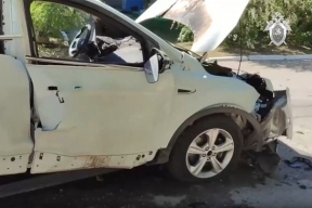 В Бердянске взорвался автомобиль сотрудника ФСИН