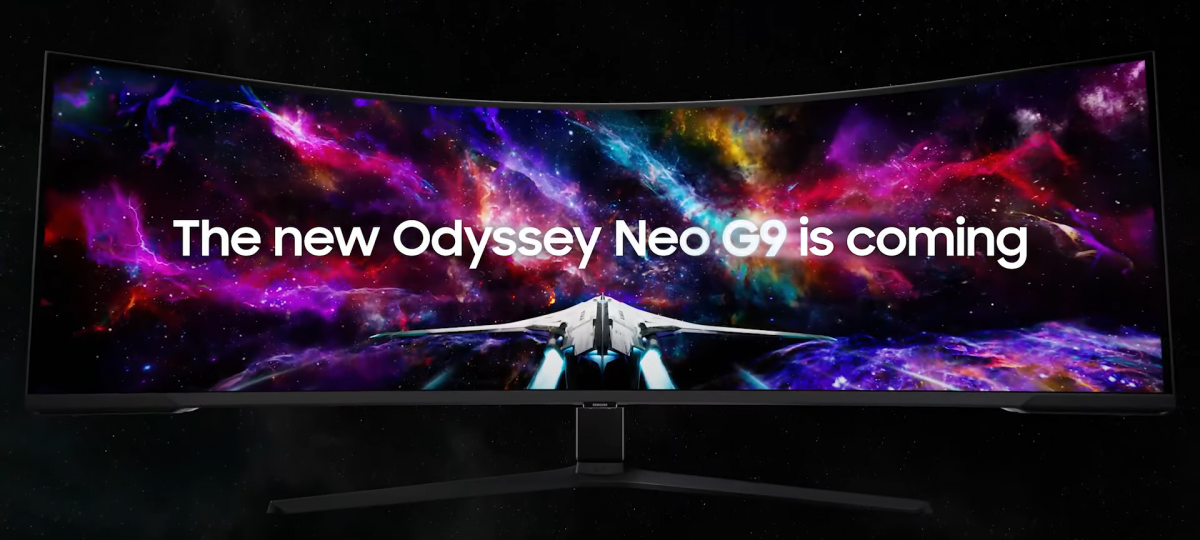 Samsung начнет выпуск изогнутых 57-дюймовых мониторов Odyssey Neo G9