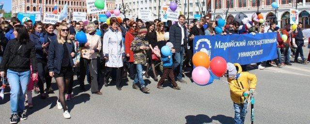 В Йошкар-Оле состоялось первомайское шествие