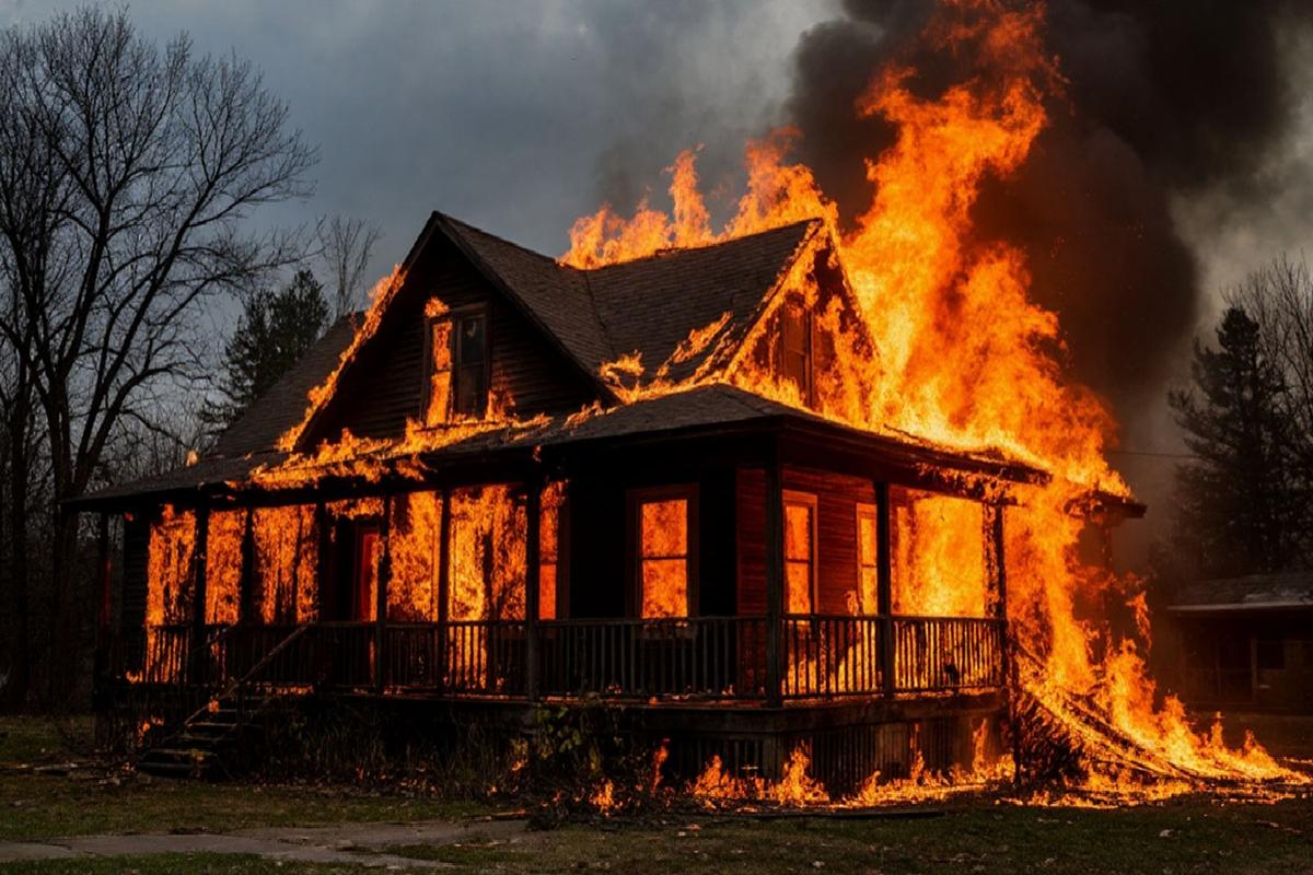 В Новосибирской области мужчину будут судить за попытку сжечь семью