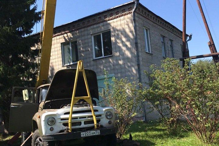 В кабинете детской больнице Новосибирска произошел пожар