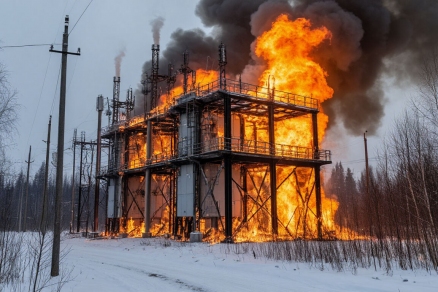 В ЛНР случился пожар на энергообъекте из-за атаки украинской армии