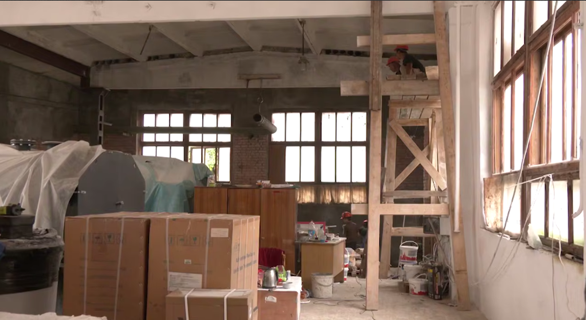 В Ивантеевке Городского округа Пушкинский идёт замена участка тепловой сети