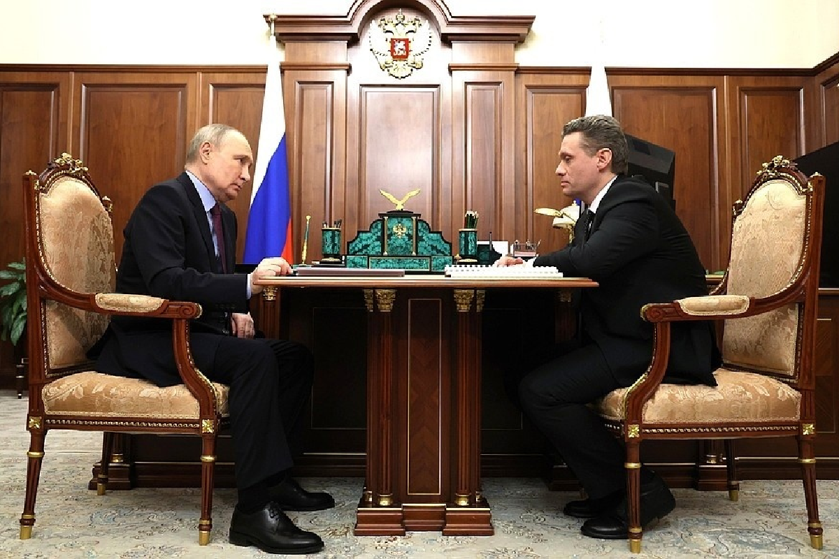 Путин (военный преступник) провел встречу в Кремле с врио губернатора Вологодской области Филимоновым