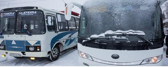 В Томске вновь отменили 15 автобусных рейсов из-за морозов