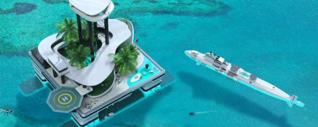 Для миллионеров создали плавучие острова для длительного проживания