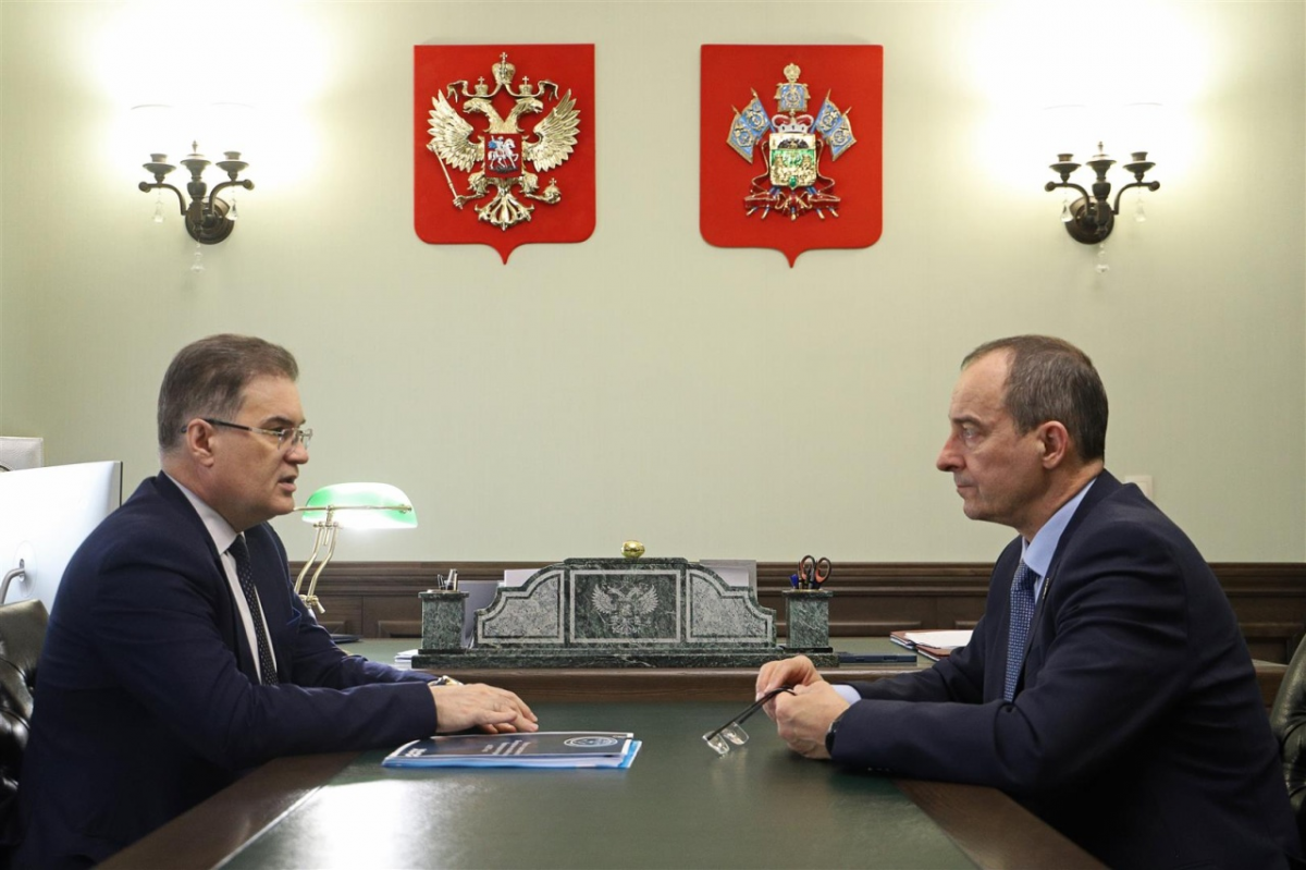 Юрий Бурлачко провел встречу с председателем Контрольно-счетной палаты края