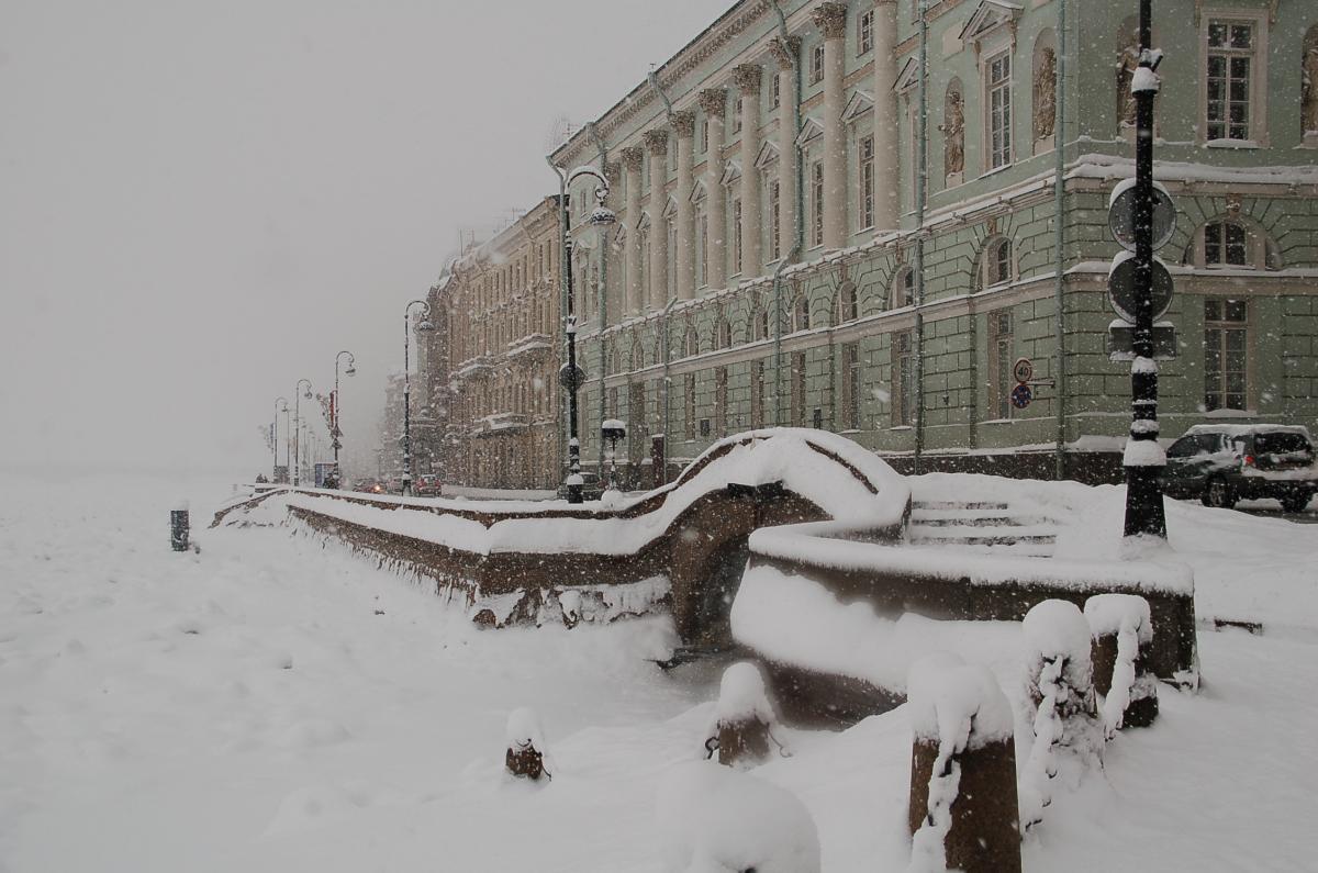 This winter's record: the height of the snow cover in St. Petersburg has reached 37 cm