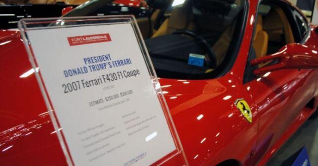 В США выставили на аукцион Ferrari Трампа за $500 000