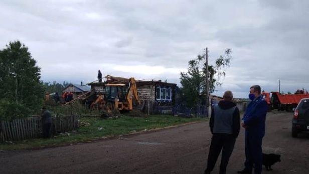 В Кемеровской области ветром сдуло целую деревню