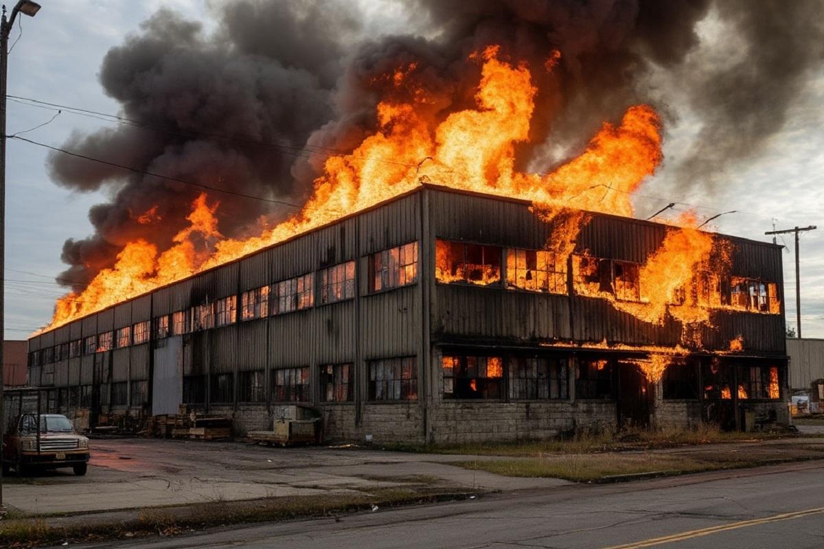 Пожарным удалось локализовать огонь на складе с одеждой в Новой Москве