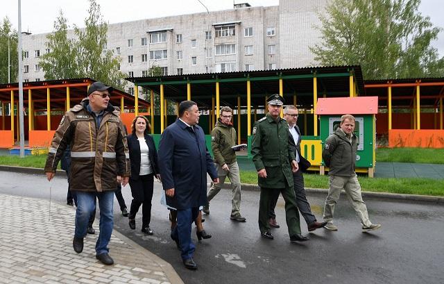 В Вышнем Волочке Тверской области подходит к концу строительство нового детского сада