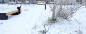 В Северодвинске из сквера Ветеранов похитили металлический столбик освещения