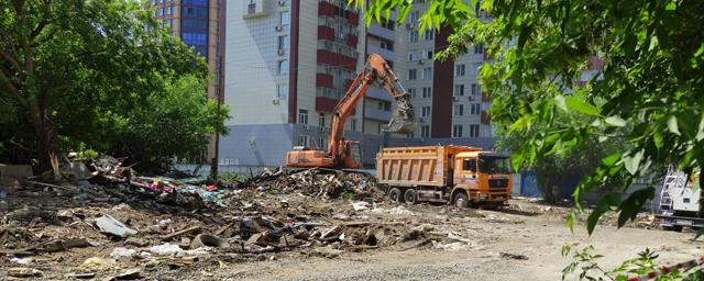 В Новосибирске на улице Пушкина снесли все дома