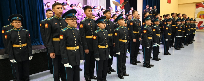 В Туве 69 школьников приняли в кадеты