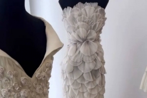 Беременная Агата Муцениеце отправилась выбирать свадебное платье