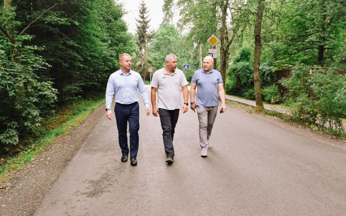В Городском округе Пушкинский продолжается масштабное обновление дорожной сети