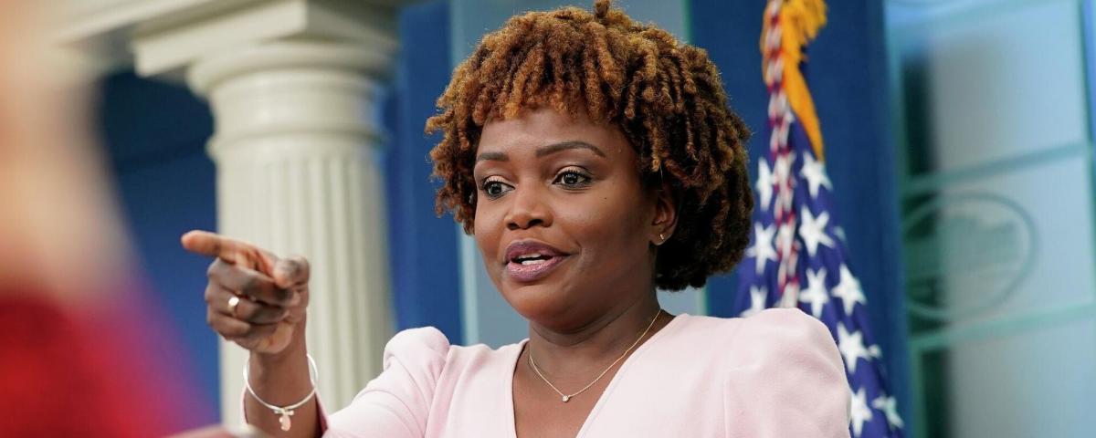 White House spokeswoman Jean-Pierre interrupted the briefing after an argument with a reporter