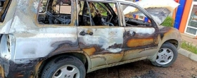 В Улан-Удэ водителя сгоревшего авто доставили в больницу