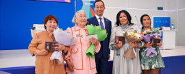 В Якутии наградили семью, где уже третье поколение рождаются десять детей