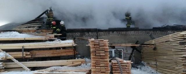 Под Новосибирском произошел пожар на пилораме