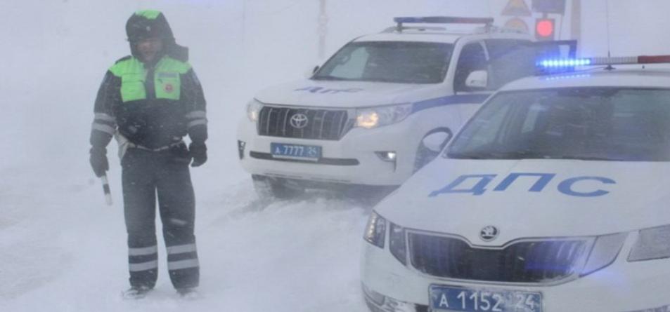 На красноярских дорогах осложнилась обстановка из-за погодных условий