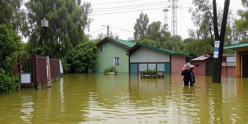 В двух районах Новосибирска вводят режим повышенной готовности в связи с подтоплением СНТ