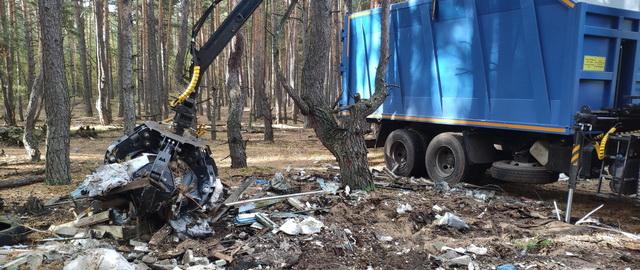 В лесах Дзержинска ликвидируют несанкционированные свалки