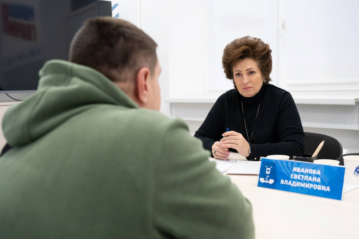 Председатель Тюменской гордумы Светлана Иванова провела личный прием участников СВО