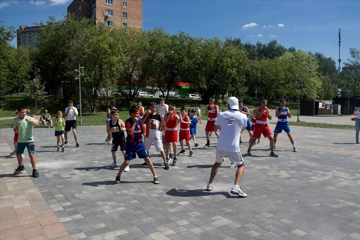 В Пушкине прошла открытая тренировка по боксу