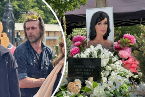 Петр Чернышев вместе с шестилетней дочкой Милой побывали на могиле Анастасии Заворотнюк