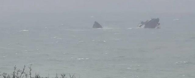 Во время шторма в районе Новороссийска разломился сухогруз Seamark — Видео