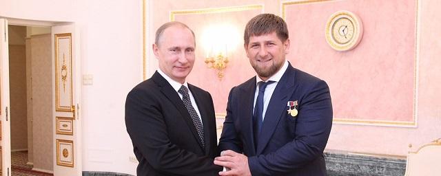 Владимир Путин присвоил звание генерал-майора Рамзану Кадырову