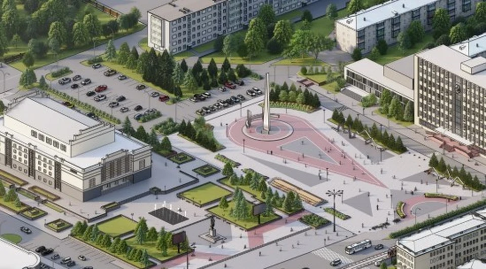 Власти Орска согласовали проект реконструкции Комсомольской площади
