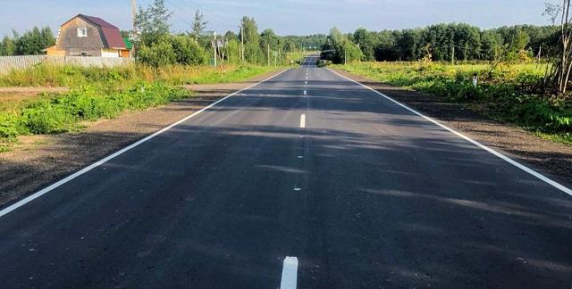 В Тверской области завершили ремонт автодороги на участке Дмитрова Гора – Фёдоровское