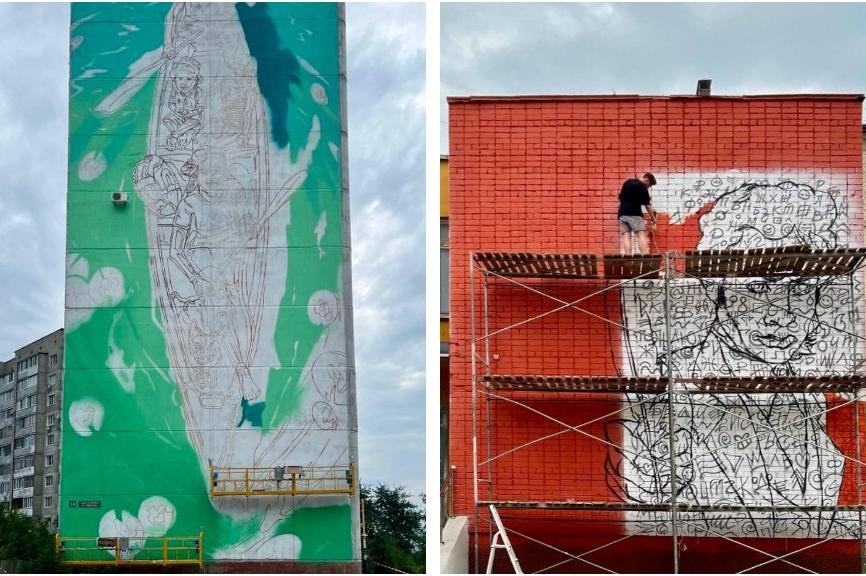 Художники украсят два здания в Йошкар-Оле масштабными арт-работами