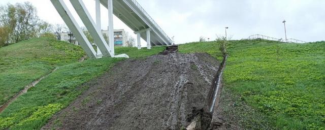 В Нижнем Новгороде последствия схода грунта на набержной Федоровского ликвидируют в течение двух-трёх недель