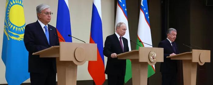 Путин, Токаев и Мирзиёев дали старт поставкам газа из России в Узбекистан