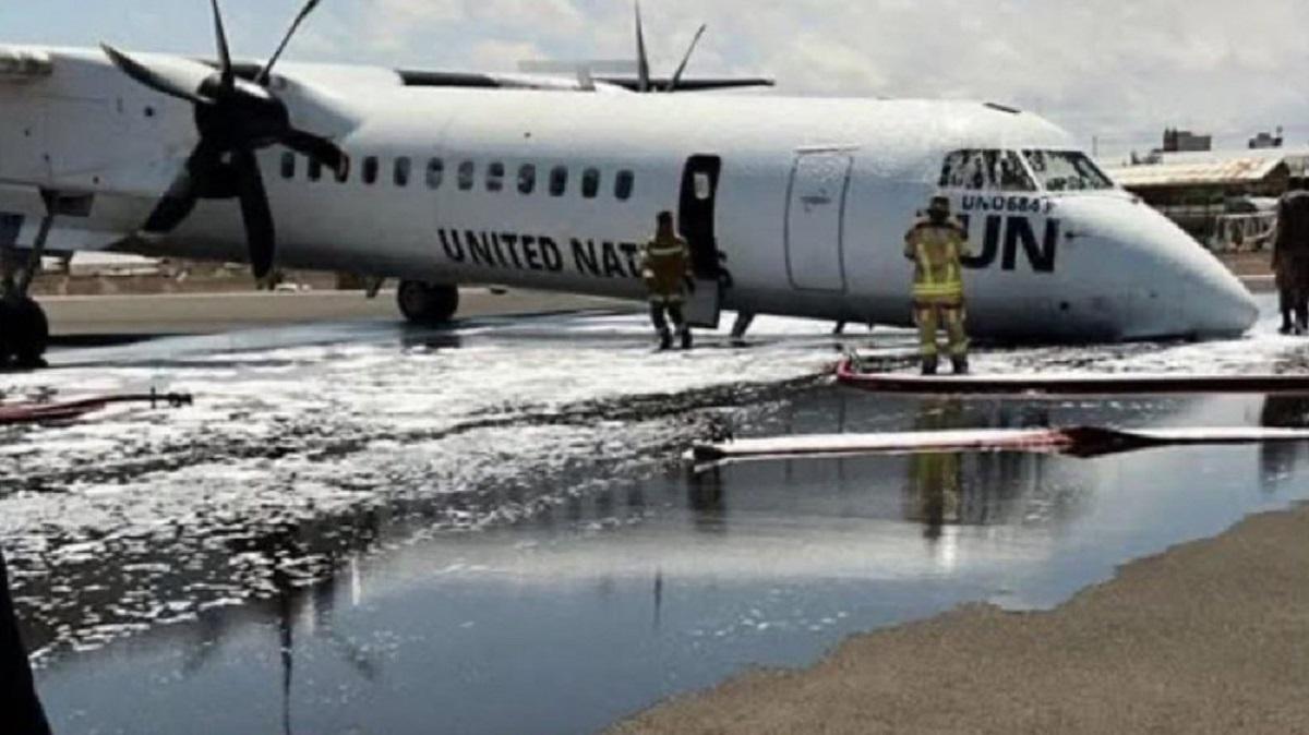 В Самали экстренно сел самолет с сотрудниками ООН на борту