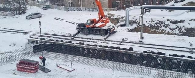 В Барнауле проверяют грунт на прочность на путепроводе по проспекту Ленина