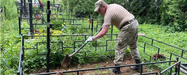 Юнармейцы и поисковики из клуба «Романтик» привели в порядок могилы воинов ВОВ в Пушкинском г.о.