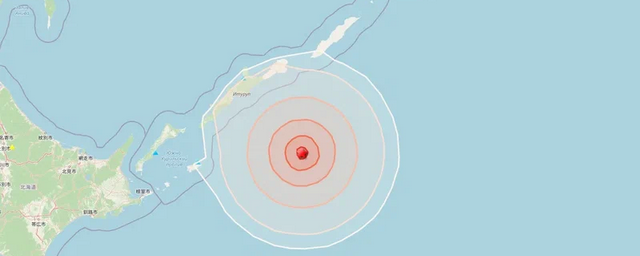Землетрясение в 5,4 балла произошло у Курильских островов