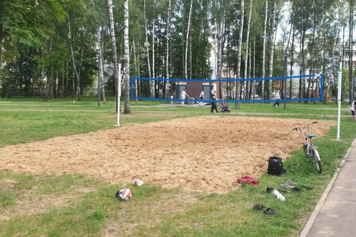 В г.о. Пушкинский появилась еще одна площадка для пляжного волейбола
