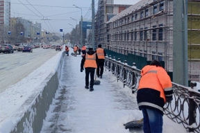 В столице Марий Эл продолжается уборка снега