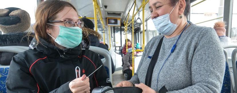 В Тамбове 20% пассажиров автобусов не носят маски