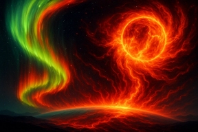 Земля попала в поток плотного солнечного ветра