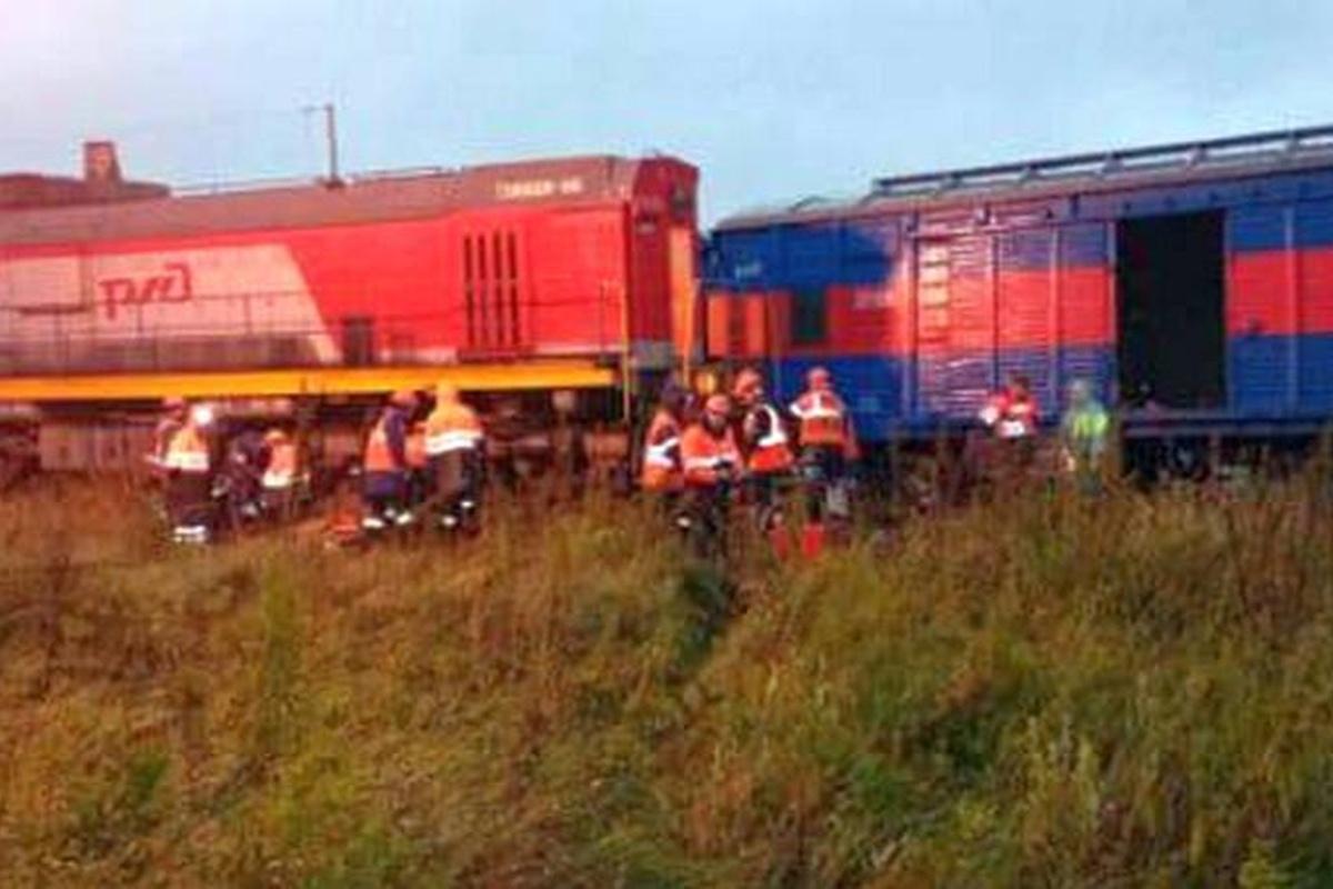 В Тюменской области локомотив и вагон сошли с рельсов