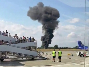 A business jet crashed near London