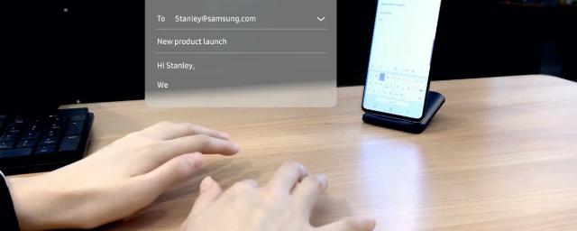 Samsung разработала прототип виртуальной клавиатуры для смартфонов