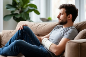 Мужчина получил перелом руки, когда ловил ребенка, выпавшего из окна десятого этажа